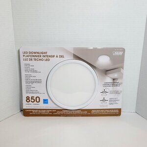 Feit Electric Round LED Downlight 6" 2700k Soft White 8.8W Dimmable 850 Lumens